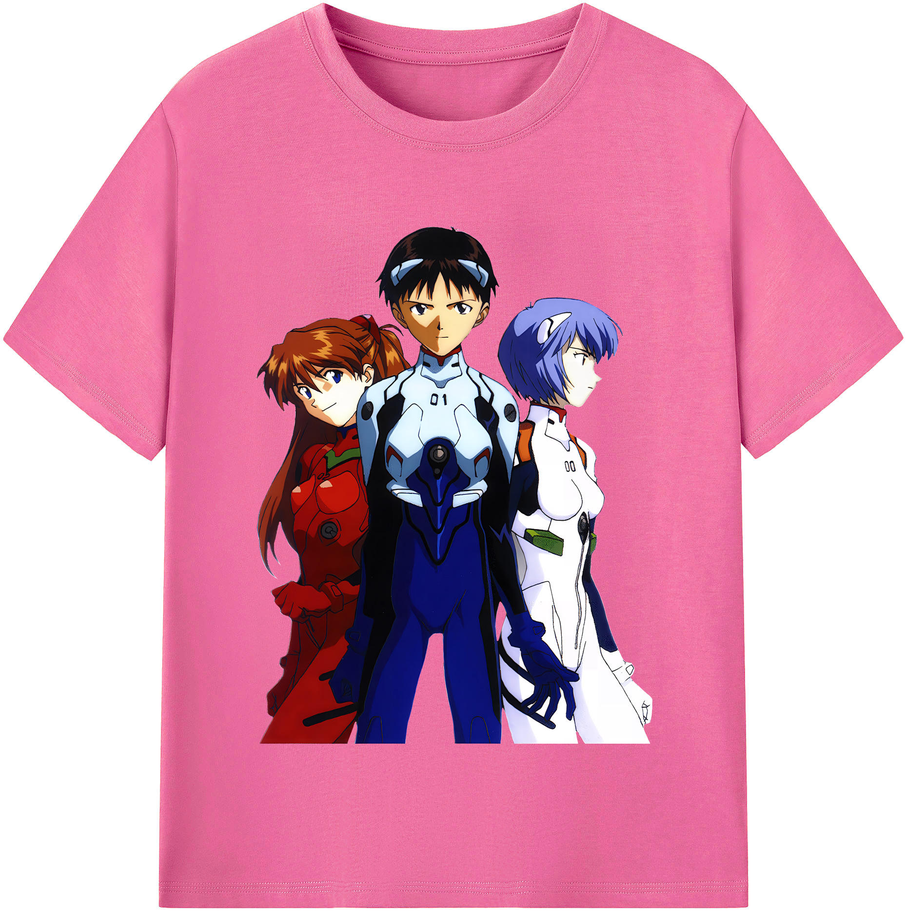 （画像用） EVA 新世紀エヴァンゲリオン レディースカジュアルプリントTシャツ（綿100％）